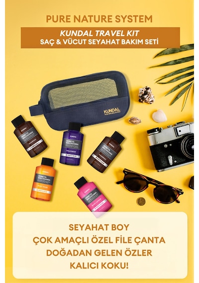 Kundal Travel Kit White Musk Saç & Vücut Seyahat Bakım Seti
