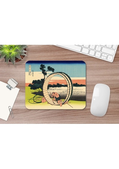 Hokusai Fujimi Fuji View Field In The Owari 17 X 21 Cm Mouse Pad Mousepad
