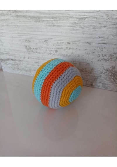 İnci Mode Amigurumi Organik Örgü Çıngıraklı Top