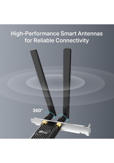 Tx10e Ax900 Wi-fi 6 Bluetooth 5.3 Pcıe Adaptör 887 Mbps Çift Bant Hız Mu-mımo & Ofdma Çift H