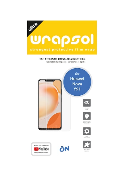 Huawei Nova Y91 Ekran Koruyucu Tam Kaplayan Poliüretan Film