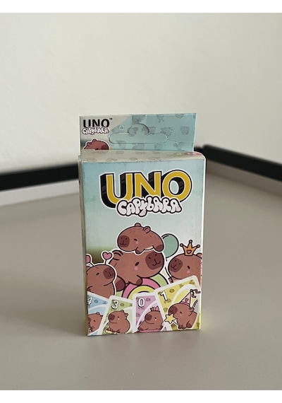 Capybara Temalı Uno Kart Oyunu Eğlenceli Aile & Arkadaş Oyunu