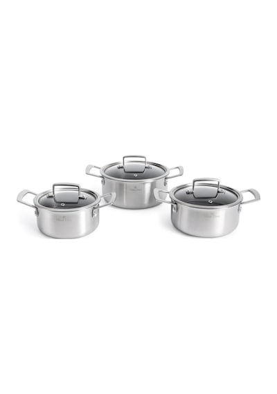 Maxx Doria Steel Fusion Jr 6 Parça Tencere Takımı Pa3040 Gri