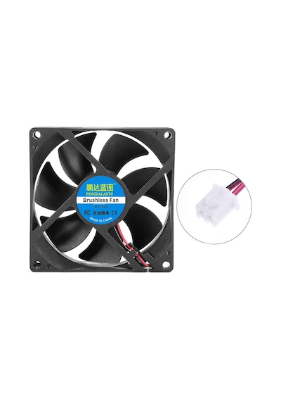 DC 12V FAN 90x90mm 9025 3200Rpm 9x9cm Sessiz 2 Pin Fırçasız Soğutma Kuluçka Ekran Kartı