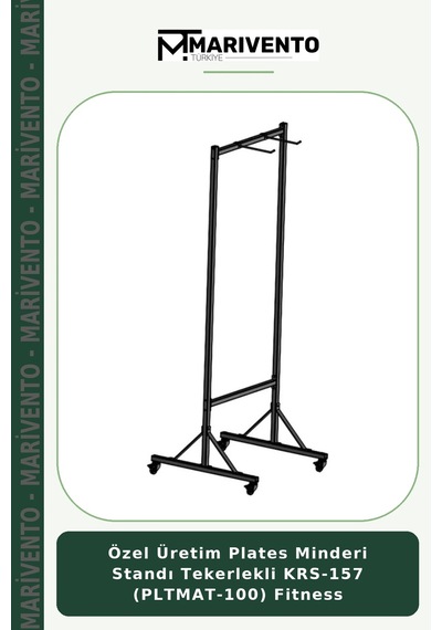 Özel Üretim Plates Minderi Standı Tekerlekli Krs-157 Pltmat-100 Fitness Çok Renkli