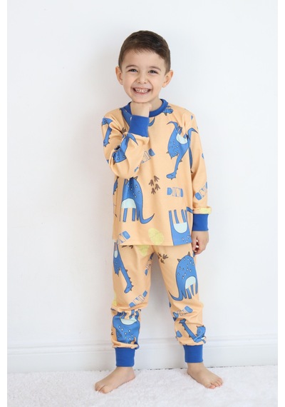 Erkek Pijama Takımı Hardal