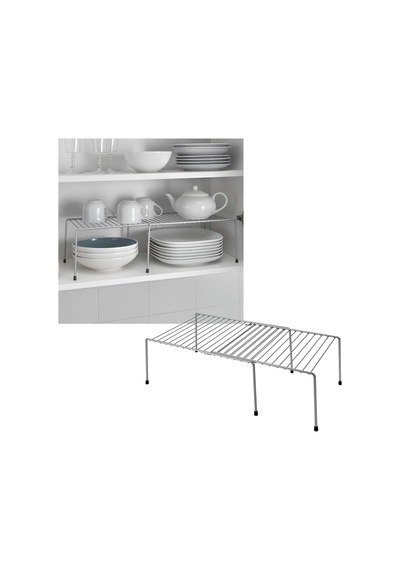 Metaltex Adapto Genişletilebilir Raf, Gümüş, 57/33x24x15 Genel