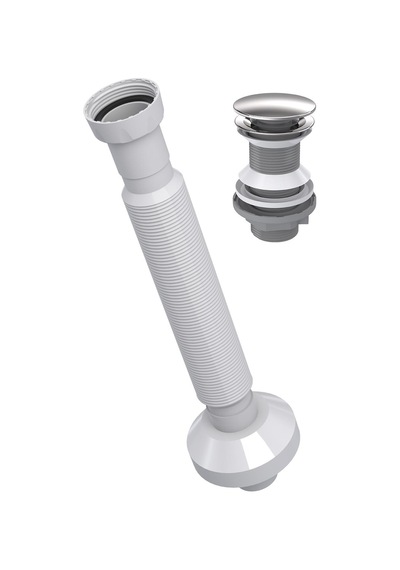 Monavit Çelik Kapaklı Klik Klack Lavabo Süzgeci Ve 32 Sifon Beyaz Monavit Çelik Kapaklı Klik Klack Lavabo Süzgeci Ve 32 Sifon Beyaz