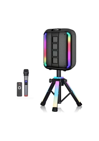 Ndr102a Bluetooth Hoparlör 12 İnç Radyo & Rgb Led & Mikrofon & Kumanda & Woofer & Tweeter-128044
