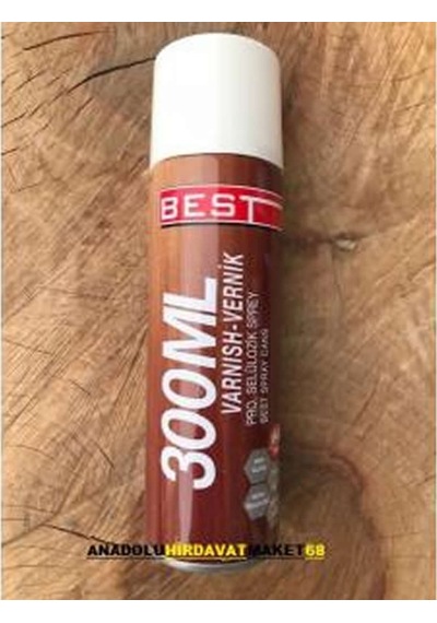 Selülozik Sprey Ahşap Metal Vernik 300 Ml Ceviz Renk