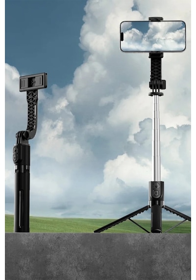 Ven-dens Vd-ss05 Bluetooth Kumandalı Selfie Çubuğu Ve Tripod, 90 Cm Uzatılabilir Gövde, 360 , Siyah