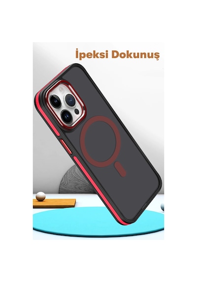 Joko Apple İphone 15 Pro Winner Magsafe Kapak - Derin Mor 0.2M-Çok Renkli