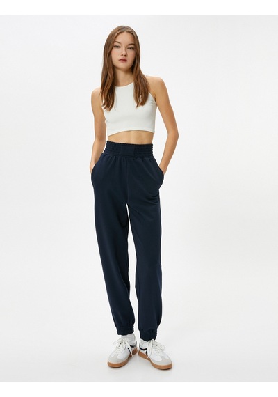Koton Jogger Eşofman Altı Yüksek Bel Rahat Kalıp Cepli Pamuk Karışımlı Lacivert 4sal40061ık 4SAL40061IK704 Lacivert Koton Jogger Eşofman Altı Yüksek Bel Rahat Kalıp Cepli Pamuk Karışımlı Lacivert 4sal40061ık 4SAL40061IK704 Lacivert