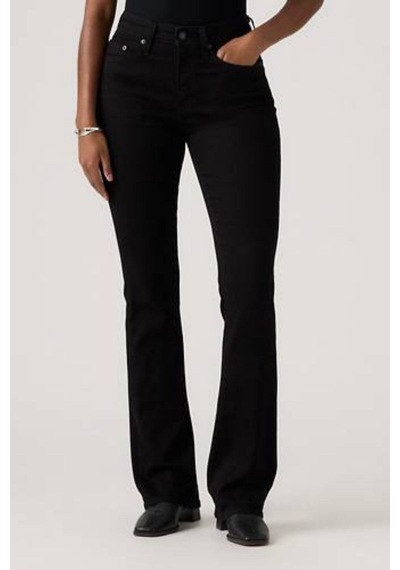 Levi's 726 Yüksek Bel İspanyol Paça Siyah Kadın Jean-16563
