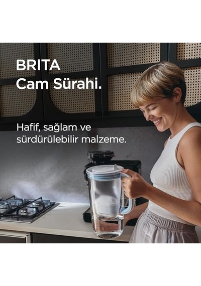 Cam Su Arıtma Sürahisi 1x Maxtra Pro Pure Performance Filtreli - Açık Mavi 2,5l Diğer