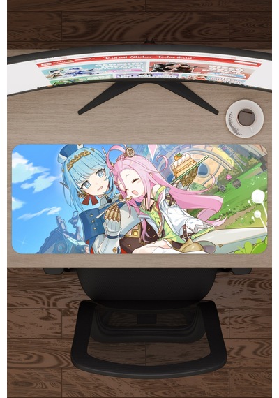 Aino Genshin Impact Anime Oyuncu V4 - 70x30 Xl Gaming Mouse Pad Fare Altlığı