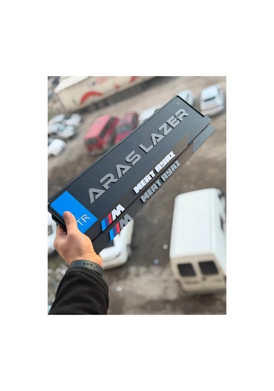 Bmw M Logolu Lüx Mat Pleksi Kabartmalı 3d Plakalık - 827669828