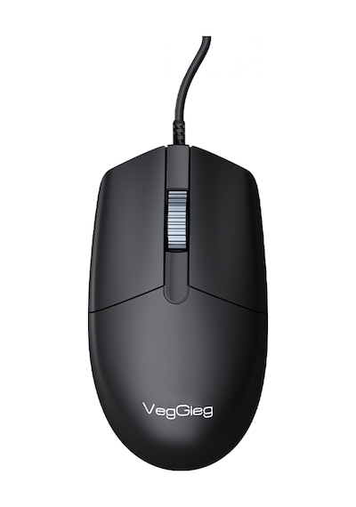 Veggieg G005 Optik 3 Tuşlu Sağ Ve Sol Elle Kullanıma Uygun Usb Kablolu Mouse Siyah Diğer