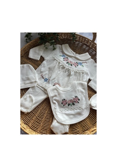 Baby Zuhu 5 Parça Kutulu Yenidoğan Seti Bej Bej