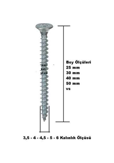 Geylani Sunta Vidası 3,5x20 100 Adet