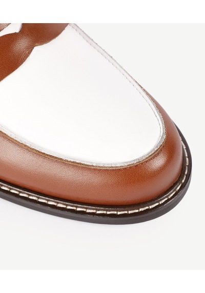 Yargıcı Maskülen Retro Loafer Kahverengi