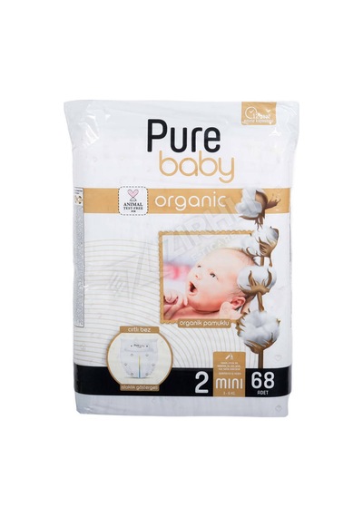2 Adet Pure Baby Mini Jumbo 2li 2 No 68li