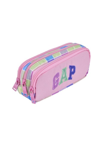 Gap Kalem Çantası Oval Üç Bölme Pembe 12803