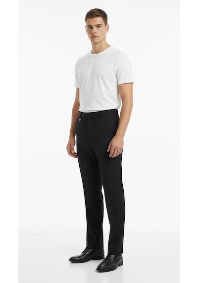 Plus Scorpion Erkek Kumaş Pantolon Slim Fit Siyah, Lacivert, Bej, Açık Gri, Antrasit, Vizon Esnek Rahat Klasik Pantolon Lacivert