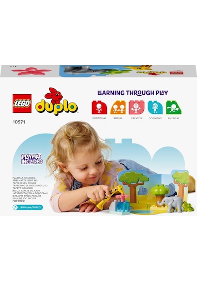 LEGO® DUPLO® Vahşi Afrika Hayvanları 10971 2+ Eğitici Oyuncak Yapım Seti - 10 Parça