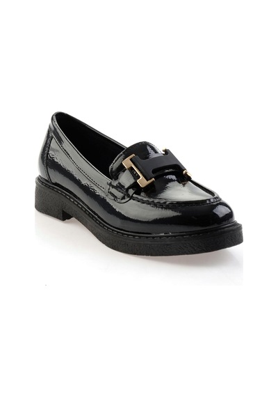 Bambi Siyah Kadın Loafer Ayakkabı K01257050098 Siyah