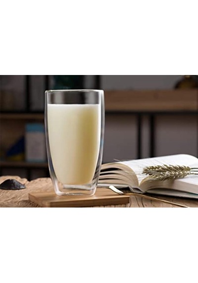 450 Ml Çift Camlı Bardak Çift Cidarlı Cam Bardak Şeffaf