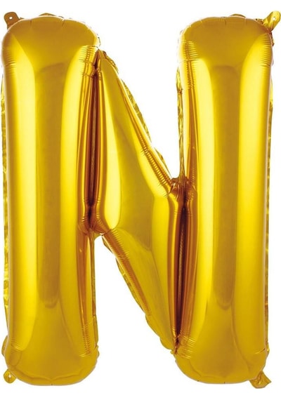 Folyo Harf Balon Gold Renk 40 İnc 100 Cm Helyum Uyumlu N