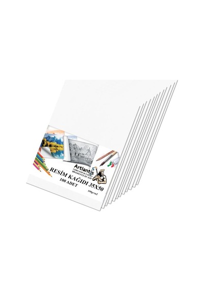 Resim Kağıdı 35x50 100 Lü 100 gr 1 Paket 35*50 Resim Kartonu