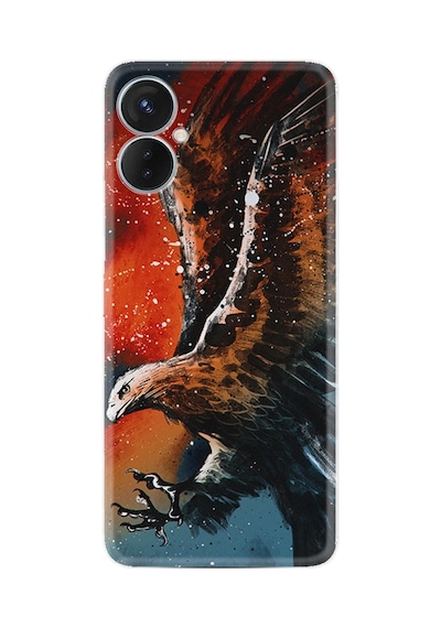 Tecno Spark 9 Pro Kılıf Silikon Desen Özel Seri Kartal Uçarken 1718