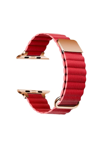 Watch 38mm Uyumlu Krd-78 Pu Deri Kordon Strap Kayış Clo- Koyu Yeşil