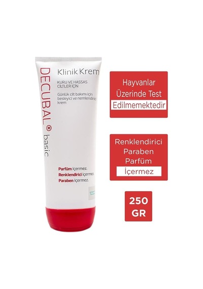 Decubal Kuru Ve Hassas Ciltler İçin Klinik Krem 250 Gr