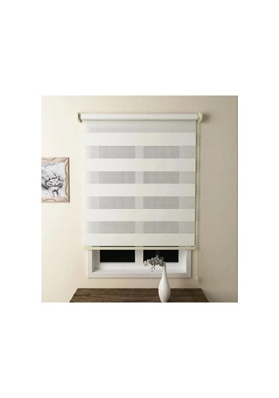 Bambu Beyaz Zebra Perde