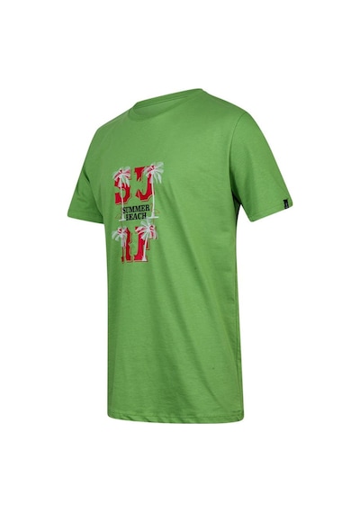 2as Alex Baskılı Erkek Sıfır Yaka T-shirt 047 Yeşil