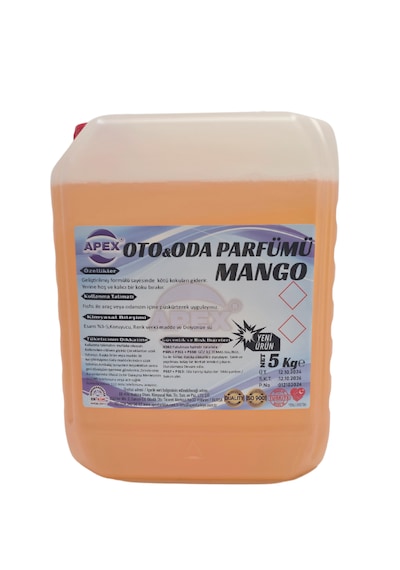 Mango Kokulu Parfüm, Oto Parfüm 5 Lt, Oda Parfümü Mango Kokusu