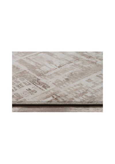 Plato Halı Parantez Efsane Lüks Oturma Odası, Salon, Antre, Yıkanabilir Polyester Kaymaz Taban Kahve Halı
