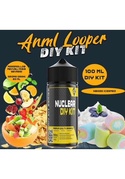 Nuclear 100 Ml Dıy Kit Anml Looper Gıda Aroma 20 Ml Aroma İçerir