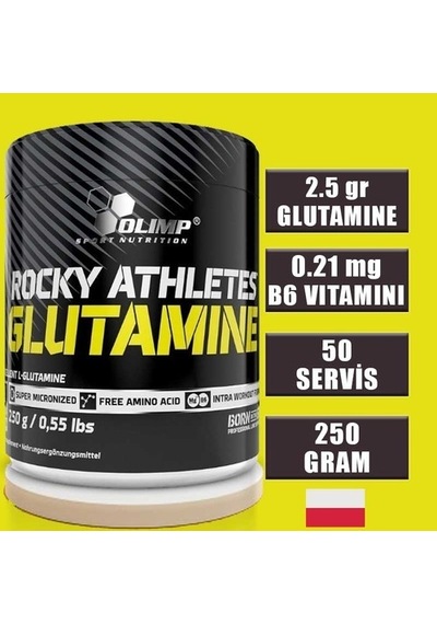 Olimp Rocky Athletes Glutamine 250 Gram Aromasız 50 Servis