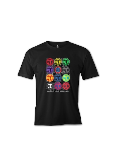 Matematik - Pi Agents Siyah Erkek Tshirt