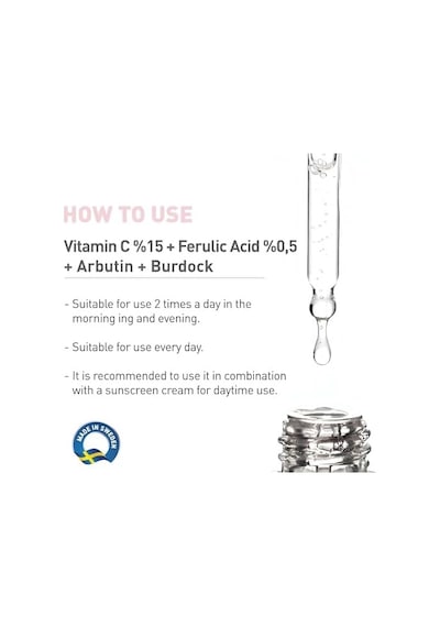 The Nordea Vıtamın C 15% + Ferulıc Acıd 0,5% + Burdock Serum