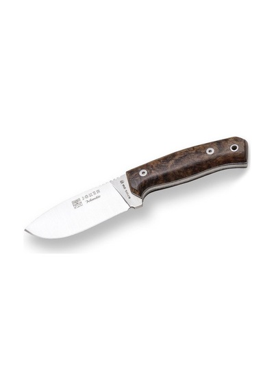 Joker Montes Cn59 Bushcraft Ve Hunting Ceviz Saplı Deri Kılıflı Kamp Bıçak Kahverengi