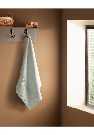 Madame Coco Clarette Yüz Havlusu - Mint Yeşili - 50x80 cm Mavi
