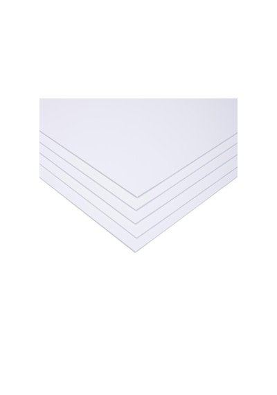 10 Adet Beyaz Maket Kartonu 3 Mm Kalınlık 50X70