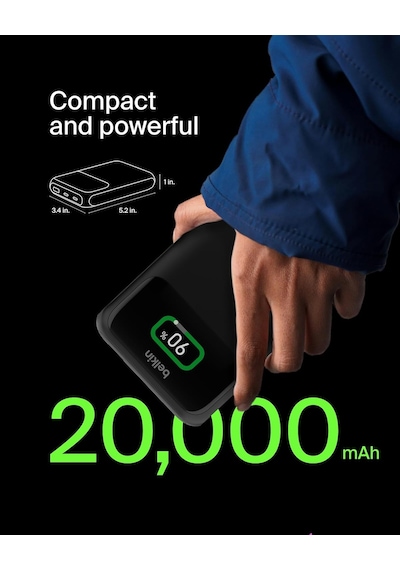 Boostcharge 3 Portlu Dizüstü Powerbank, Usb-c Ve Usb-a Portları, Hızlı Şarj Usb-c Güç Dağıtımı, Macbook, İphone 17, 16 Serisi, İpad Pro, Galaxy S25 Vb. İçin Taşınabilir Şarj Cihazı - Siyah Boostcharge 3 Portlu Dizüstü Powerbank, Usb-c Ve Usb-a Portları, Hızlı Şarj Usb-c Güç Dağıtımı, Macbook, İphone 17, 16 Serisi, İpad Pro, Galaxy S25 Vb. İçin Taşınabilir Şarj Cihazı - Siyah