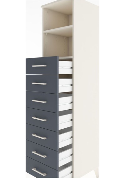 Hyperion Dolap 2 Raflı 7 Çekmeceli 44x44x182 Aytaşı-antrasit Aytaşı Hyperion Dolap 2 Raflı 7 Çekmeceli 44x44x182 Aytaşı-antrasit Aytaşı