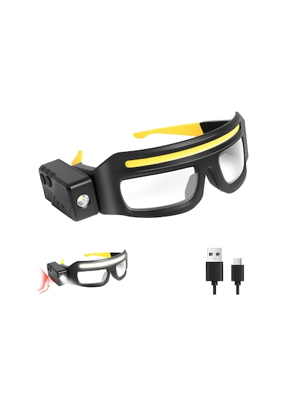 Hareket Sensörü Ve Dokunmatik Kontrollü Led Koruycu Güvenlik Gözlük, Gece Koşusu, Kamp, Balıkçılık, Bisiklet, Yürüyüş, Kitap Okuma Eller Serbest Aydınlatma İçin 5 Modlu Usb C Işıklı Sarı Hareket Sensörü Ve Dokunmatik Kontrollü Led Koruycu Güvenlik Gözlük, Gece Koşusu, Kamp, Balıkçılık, Bisiklet, Yürüyüş, Kitap Okuma Eller Serbest Aydınlatma İçin 5 Modlu Usb C Işıklı Sarı
